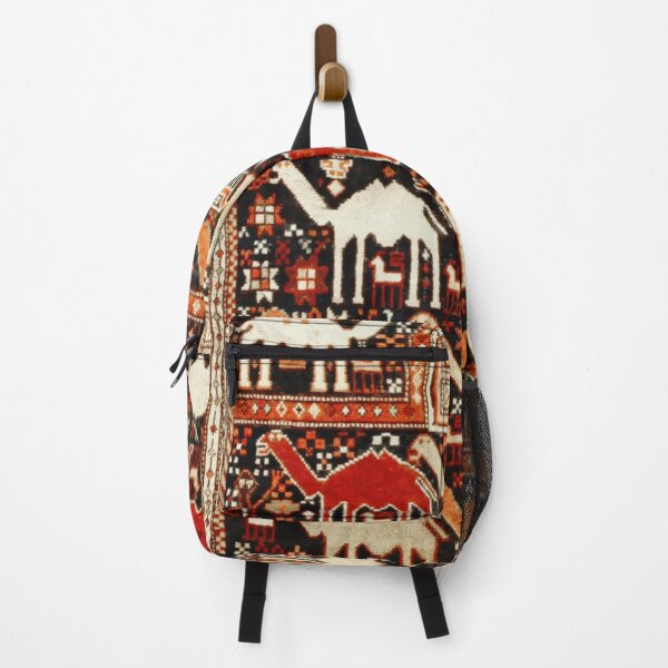 Item preview, Antique Caucasian Shirvan Rug with Camels Print designed and sold by Vicky Brago-Mitchell®.