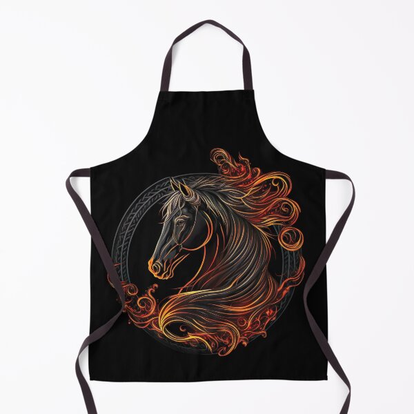 Item preview, Horse Face : Running horse face | Running horse in the fire designed and sold by nicestr.