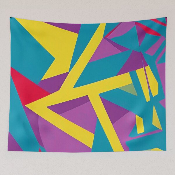 Item preview, Colorful Abstract Geometrical Pattern Design designed and sold by bandjdesigns.
