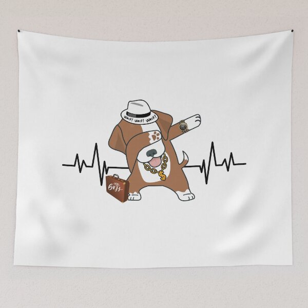 Item preview, Mini Boss Dog Pulse Heartbeat designed and sold by DesignbyOkoto.