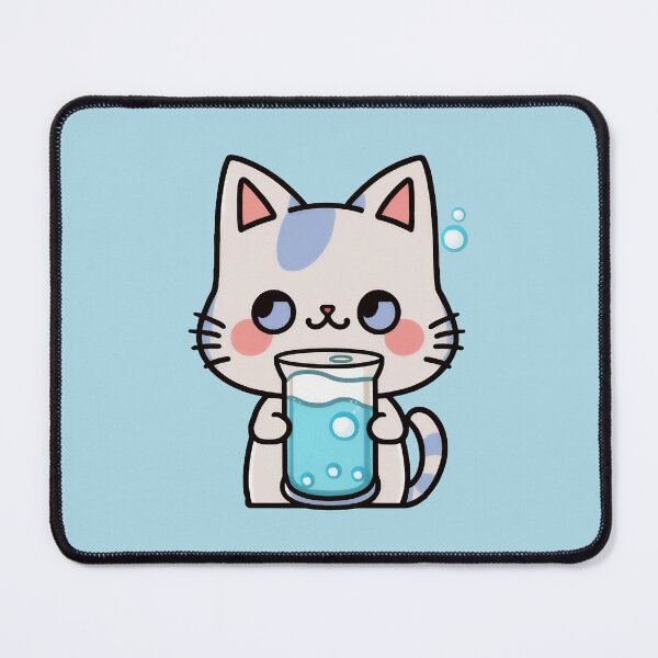 Item preview, Water Bottle Kitty | Water Flask Cat | Kawaii Chibi Anime Cats | Hydro Cats 001 designed and sold by Catcosm.