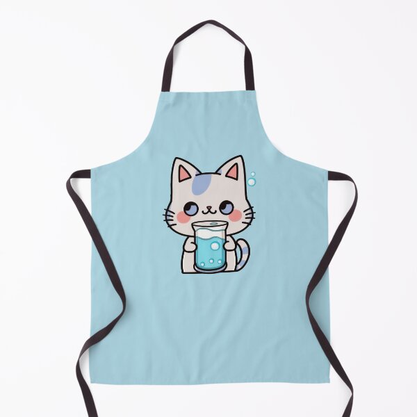 Artikelvorschau, Wasserflasche Kitty | Wasserflasche Katze | Kawaii Chibi Anime-Katzen | Hydrokatzen 001 entworfen und verkauft von Catcosm.