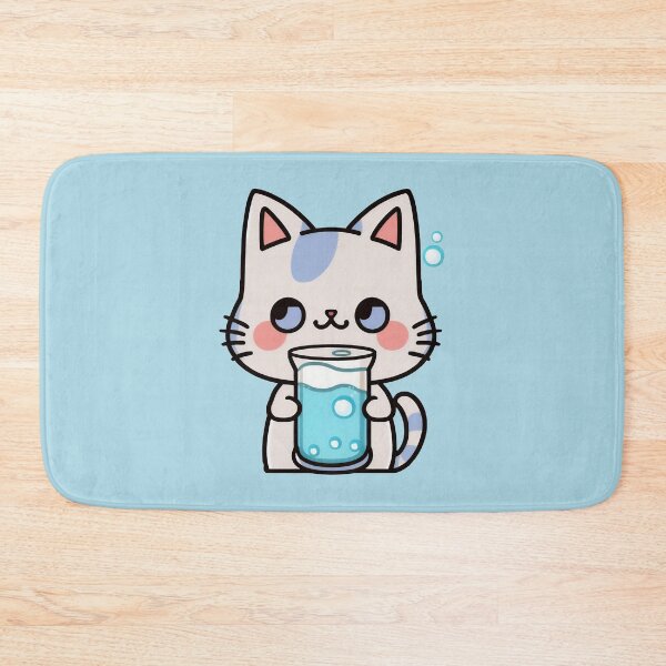 Item preview, Water Bottle Kitty | Water Flask Cat | Kawaii Chibi Anime Cats | Hydro Cats 001 designed and sold by Catcosm.