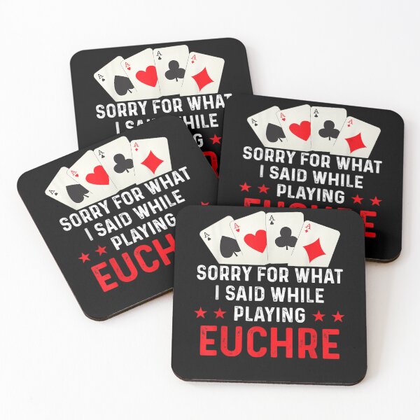 Item preview, Sorry For What I Said While Playing Euchre, Funny Euchre Gamer Gift  designed and sold by ThePatternArt  ⭐⭐⭐⭐⭐.