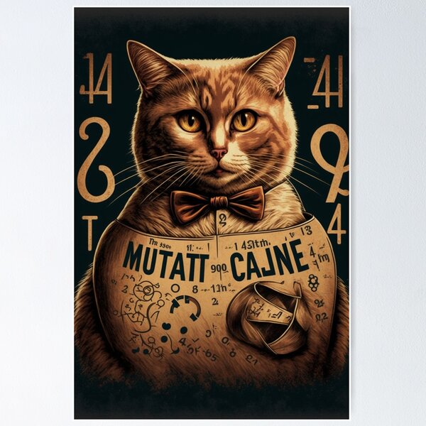 Math not mathing for cat Poster for Sale by Adel-ide