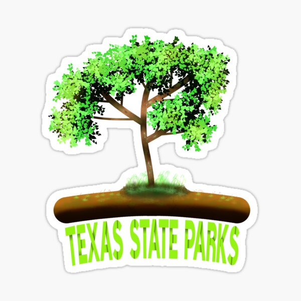 "Texas State Parks" Sticker for Sale by MoMidoStore Redbubble
