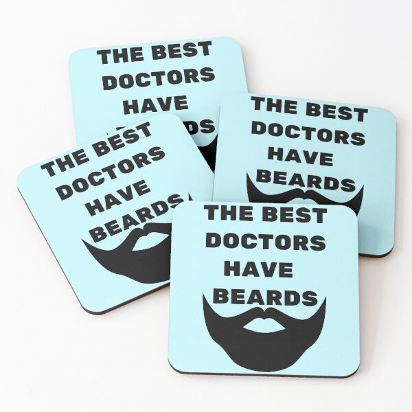 Item preview, The Best Doctors Have Beards Black designed and sold by Indra Agrawal.