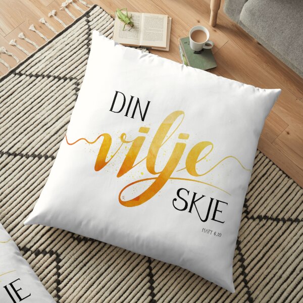 Din vilje skje Floor Pillow