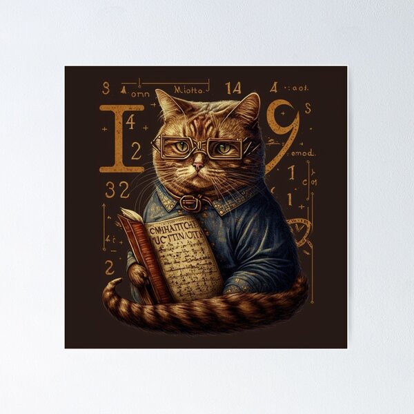 Math not mathing for cat Poster for Sale by Adel-ide