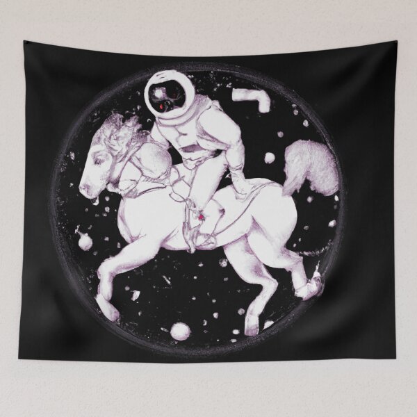 Item preview, Astronaut Riding a Horse in a Photorealistic Style designed and sold by funnyhalloween.