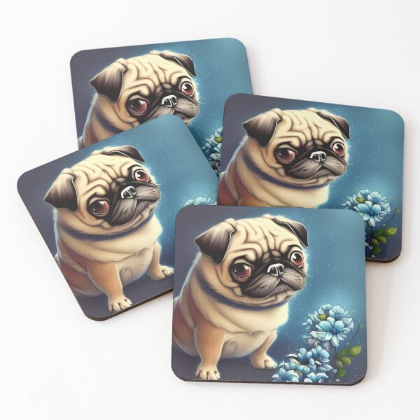 Item preview, Pugs in Wonderland - Misty Pug designed and sold by kosmicfairytale.