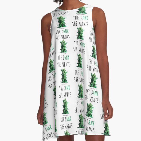 SHE WANTS THE Dank A-Line Dress
