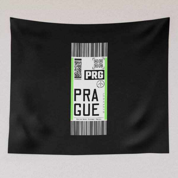 Item preview, PRAGUE PRG PRAHA Classic luggage tag stickers designed and sold by LeddsoDello.