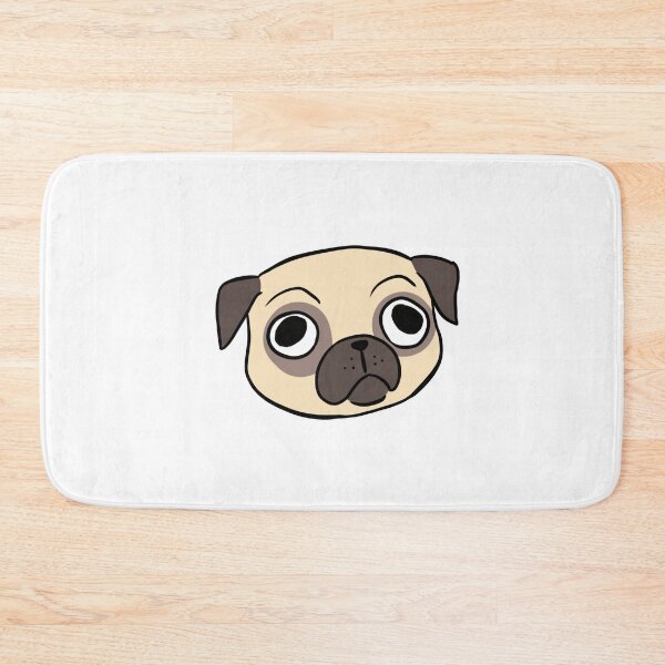 Item preview, Cute pug face illustration  designed and sold by Yarafantasyart.