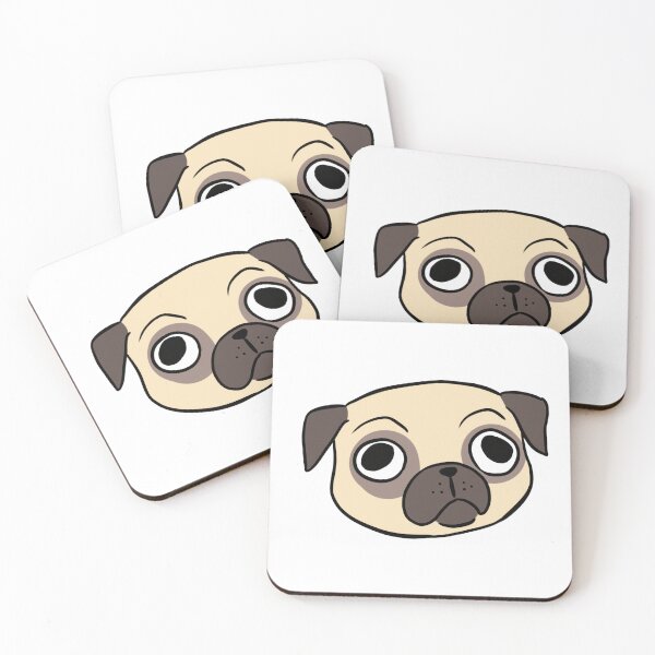 Item preview, Cute pug face illustration  designed and sold by Yarafantasyart.