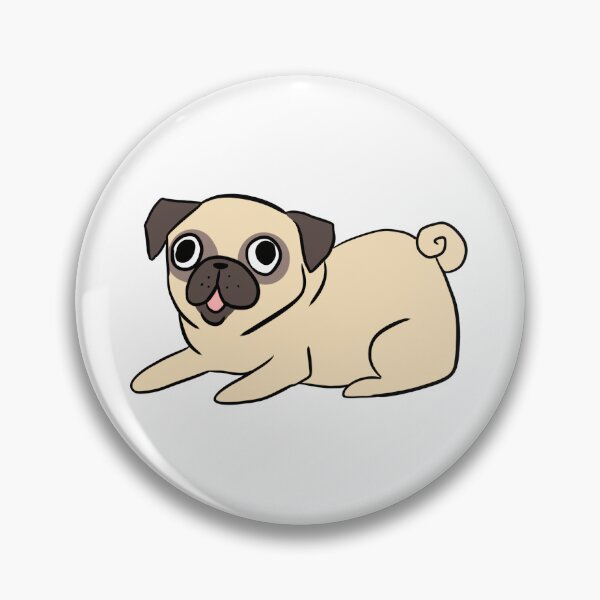 Item preview, Cute pug cartoon illustration  designed and sold by Yarafantasyart.