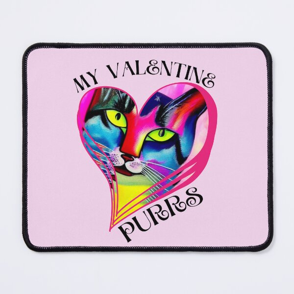 Item preview, Cat Lovers Valentine's Day My Valentine Purrs  Design for Cat Lover Collections designed and sold by tranquilbeach.