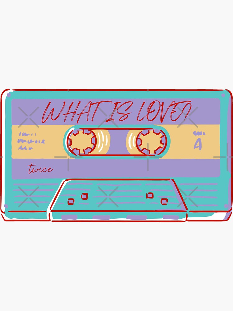 twice-what-is-love-casette-sticker-for-sale-by-penghwall-redbubble