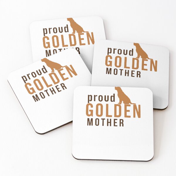 Item preview, proud golden mother- dogs - animals - dog mom - golden retriever - dogs lover designed and sold by mu-art.