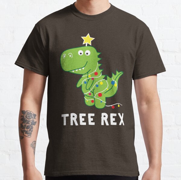 Funny Christmas Dinosaur Tree Rex Classic T-Shirt