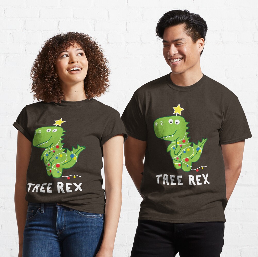 Funny Christmas Dinosaur Tree Rex Classic T-Shirt