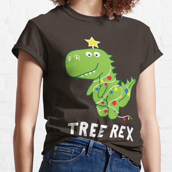 Funny Christmas Dinosaur Tree Rex Classic T-Shirt