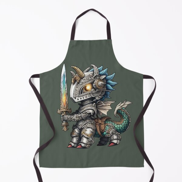 Item preview, Chibi Dragon Knight Holding Multicolored Rainbow Sword designed and sold by DreamsGD.