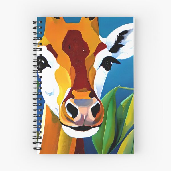 Item preview, Giraffe in a Flower Field with Orange Flowers and a Blue Sky Gift designed and sold by TMelonShop.