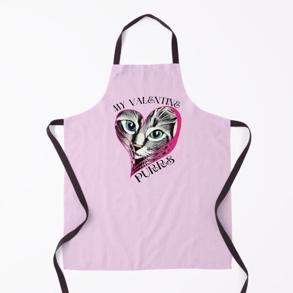 Item preview, Valentine's Day Black and Gray Cat Lovers My Valentine Purrs Design for Cat Lover Collections designed and sold by tranquilbeach.