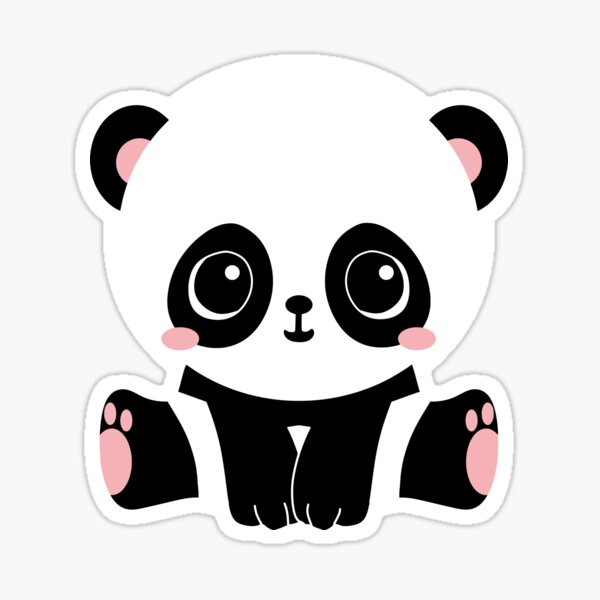 Kawaii Panda T Shirt Sticker By Bitsnbobs Redbubble