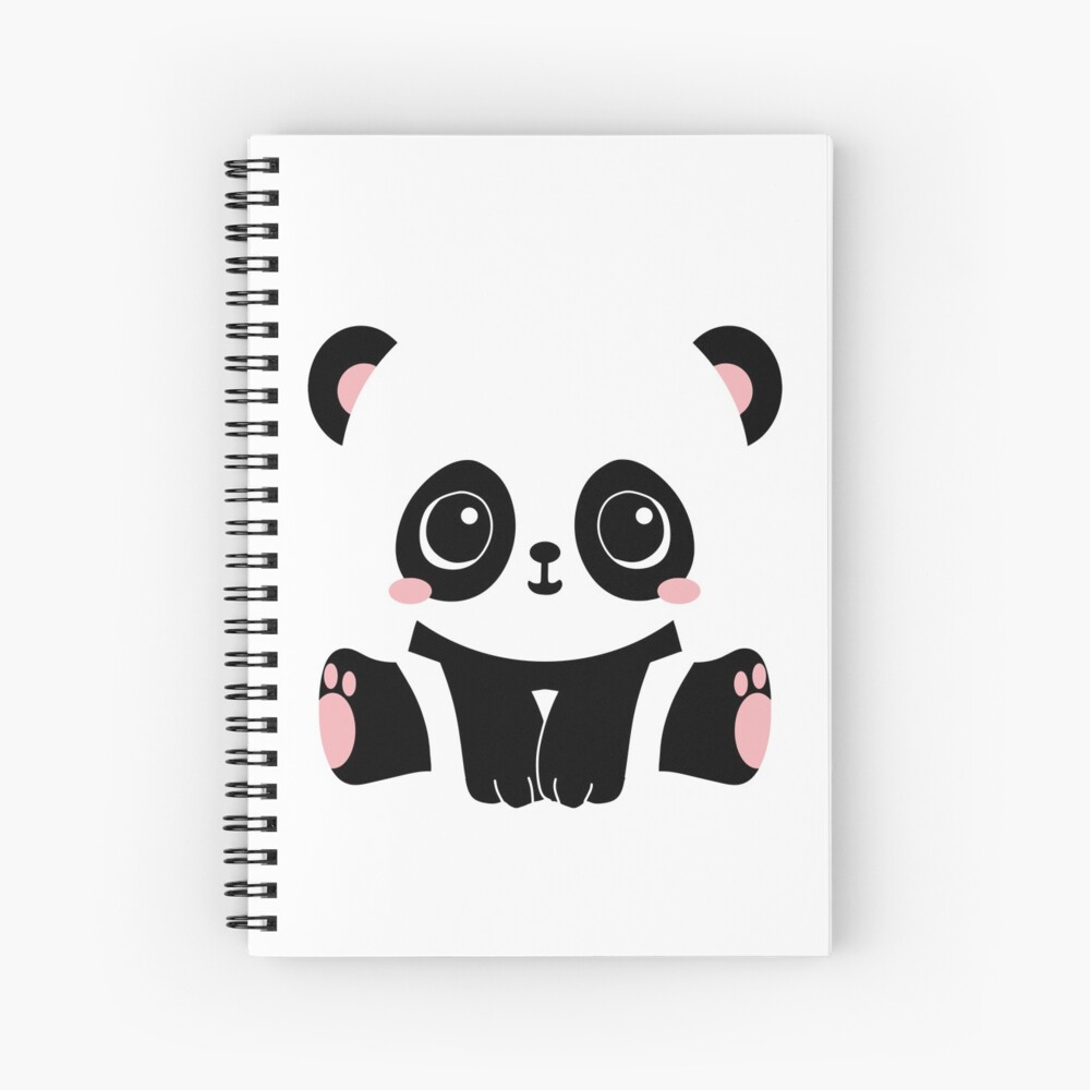 Cuaderno de espiral «Kawaii Panda» de Reethes | Redbubble
