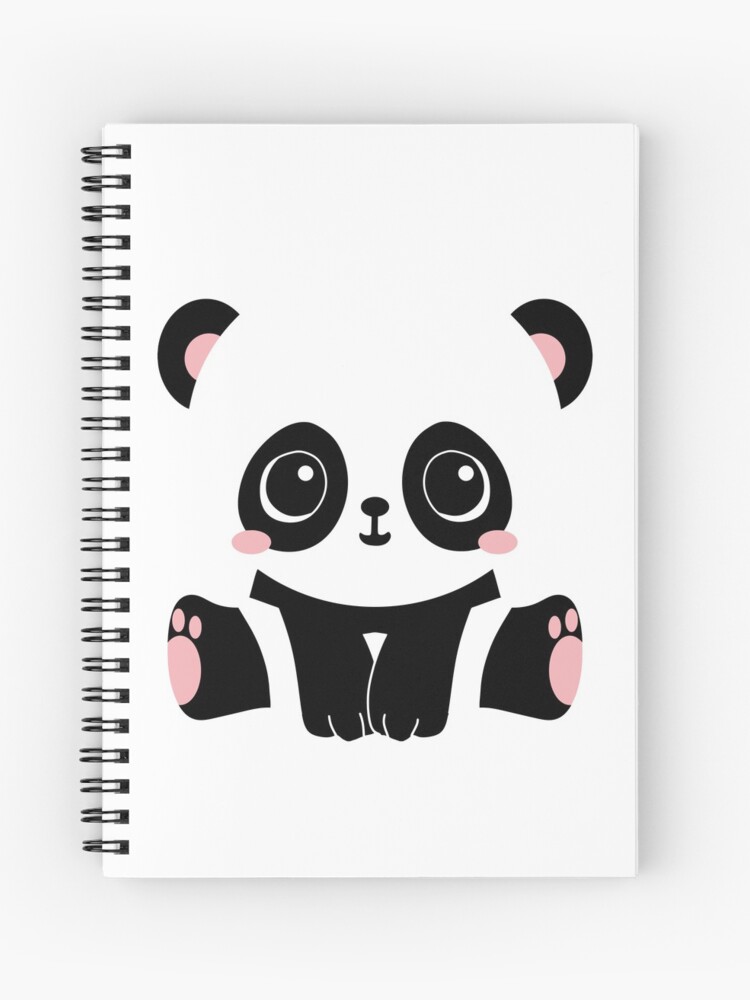 Cuaderno de espiral «Kawaii Panda» de Reethes | Redbubble