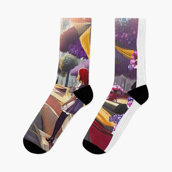Item preview, Girl Standing on a Sidewalk, with Flowers and a City View Gift designed and sold by TMelonShop.