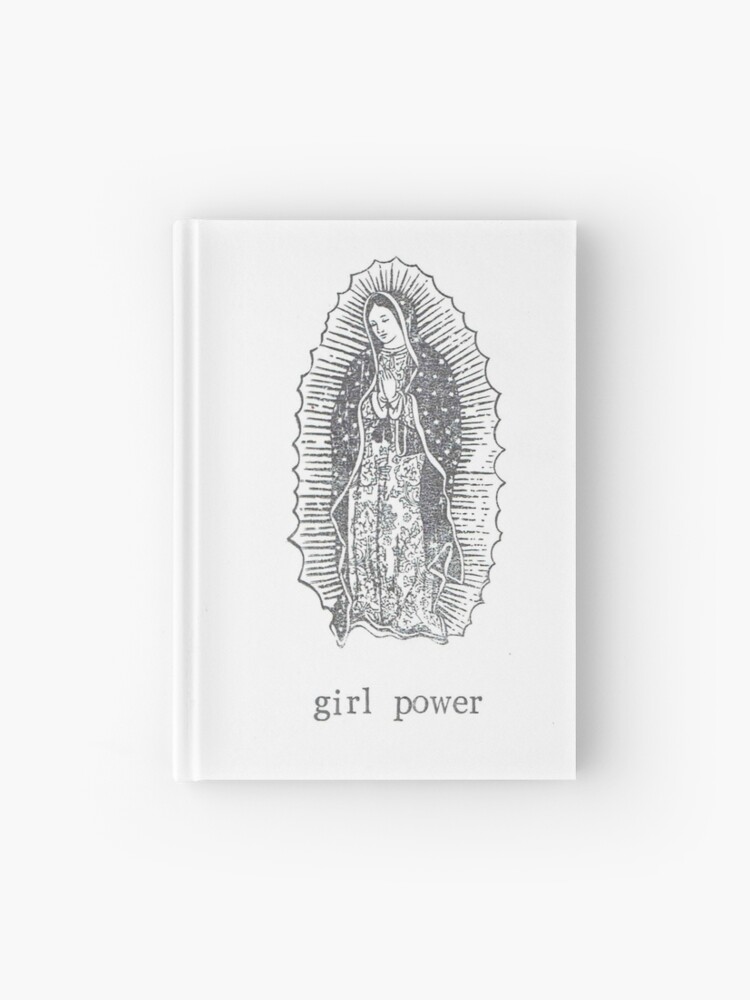 Hardcover Journal, Girl Power Virgin Of Guadelupe designed and sold by bluespecsstudio