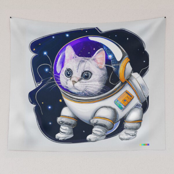 Item preview, Cute Cat Spaceman Astronaut | The Astro Cat designed and sold by funnyhalloween.