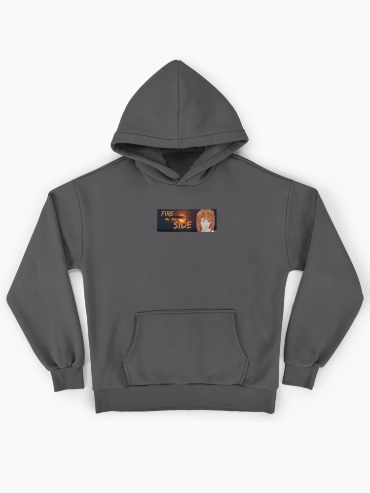 Thumbnail 1 of 6, Premium Oversized Hoodie, Fire On The Side designed and sold by RabbitWithFangs.