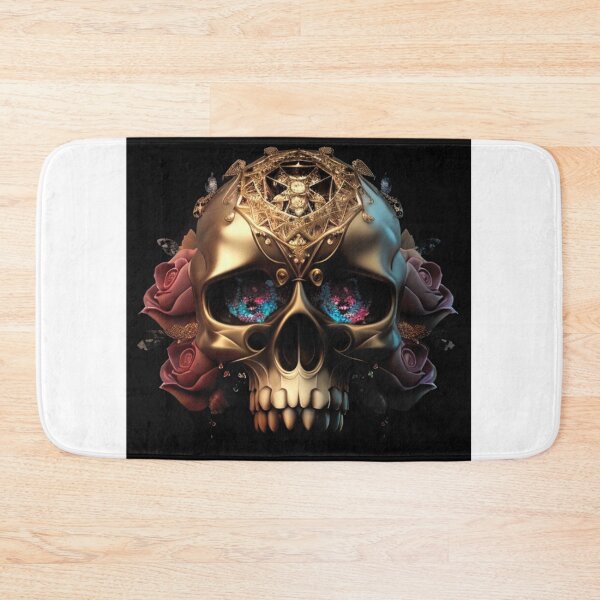 Item preview, Golden and botanic skull #007 designed and sold by Anas Xenophon.