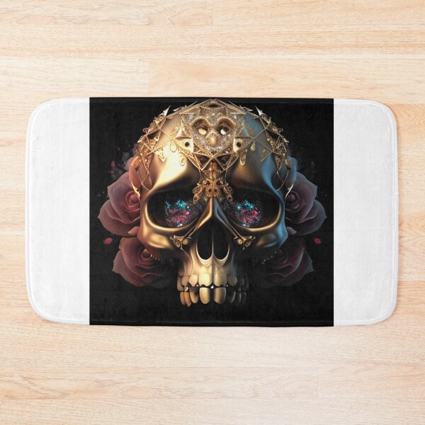Item preview, Golden and botanic skull #008 designed and sold by Anas Xenophon.