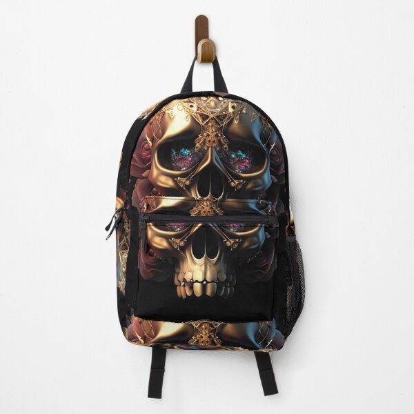 Item preview, Golden and botanic skull #008 designed and sold by Anas Xenophon.