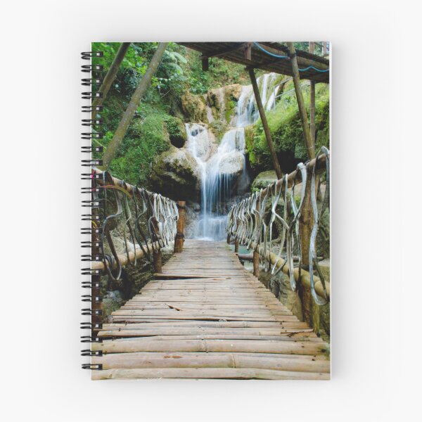 Item preview, Bamboo footbridge to waterfall - vertical designed and sold by kall3bu.