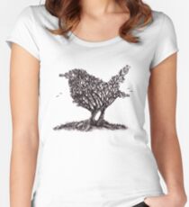 Bird Tree Women's Fitted Scoop T-Shirt