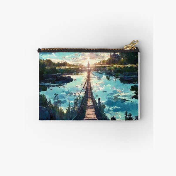 Item preview, Landscape Posters Magnificent Manga Drawing of Countryside and Lake designed and sold by rkassee10.