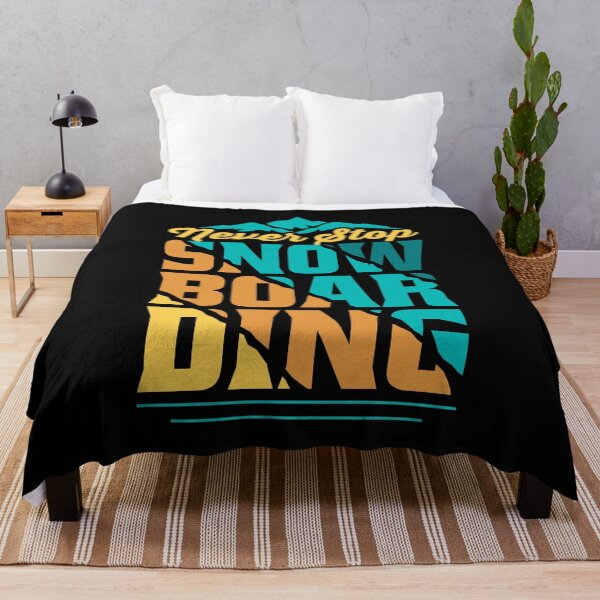 Item preview, Never Stop Snowboarding designed and sold by RockBeeDesigns.