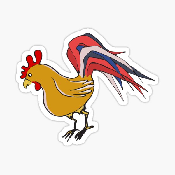 "The Gallic rooster" Sticker for Sale by Tolarlei | Redbubble
