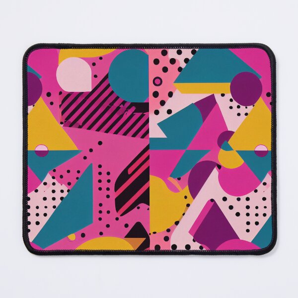 Artikelvorschau, Viva Magenta Muster im Memphis-Stil entworfen und verkauft von BuraxisDesigns.