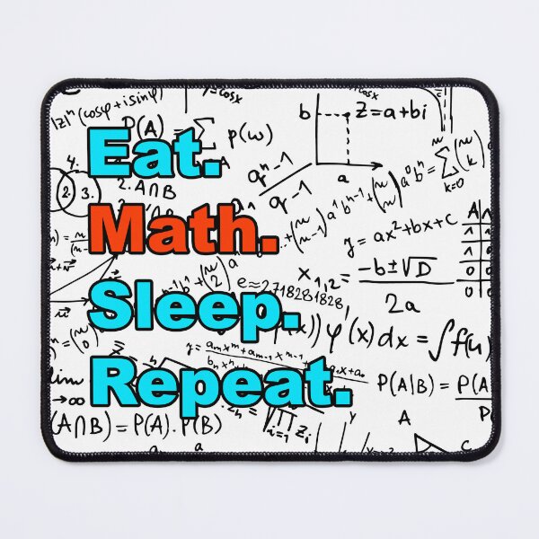 Item preview, Eat, Math, Sleep, Repeat Nerdy Geek designed and sold by Handstand365.