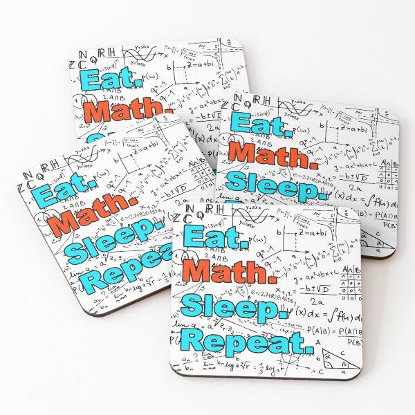 Item preview, Eat, Math, Sleep, Repeat Nerdy Geek designed and sold by Handstand365.