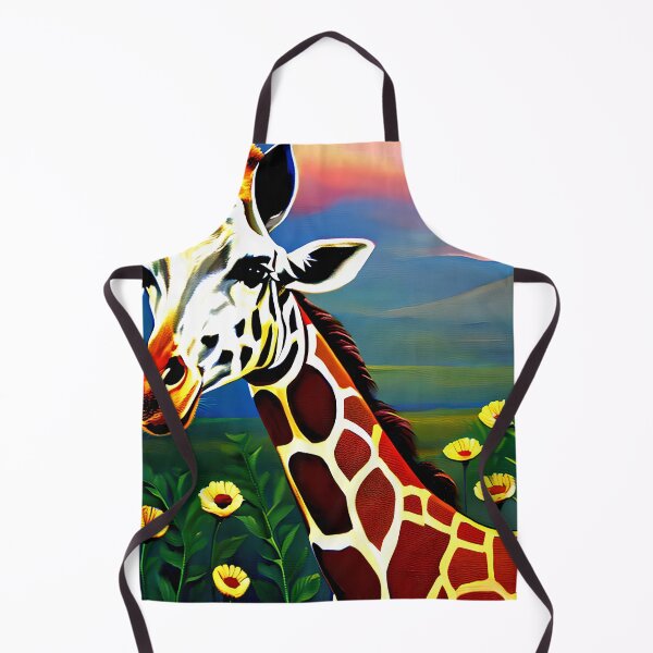 Item preview, Giraffe with a Sunset View in a Field of Flowers Gift designed and sold by TMelonShop.
