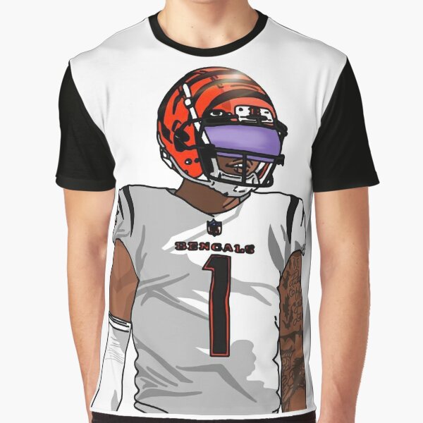 Men's Pro Standard Ja'Marr Chase Black Cincinnati Bengals Player Avatar  Graphic T-Shirt