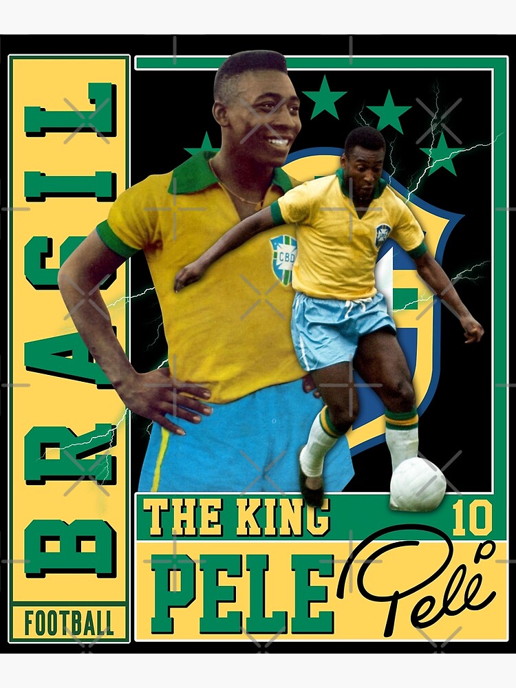 RIP King Football Pele 1940 2022 Brazil Legend With Crown By
